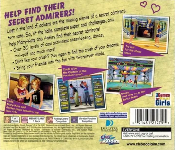 Mary-Kate and Ashley - Crush Course (US) box cover back